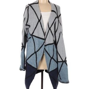Joseph A. Cardigan Sweater Long sleeve Color block Size Small